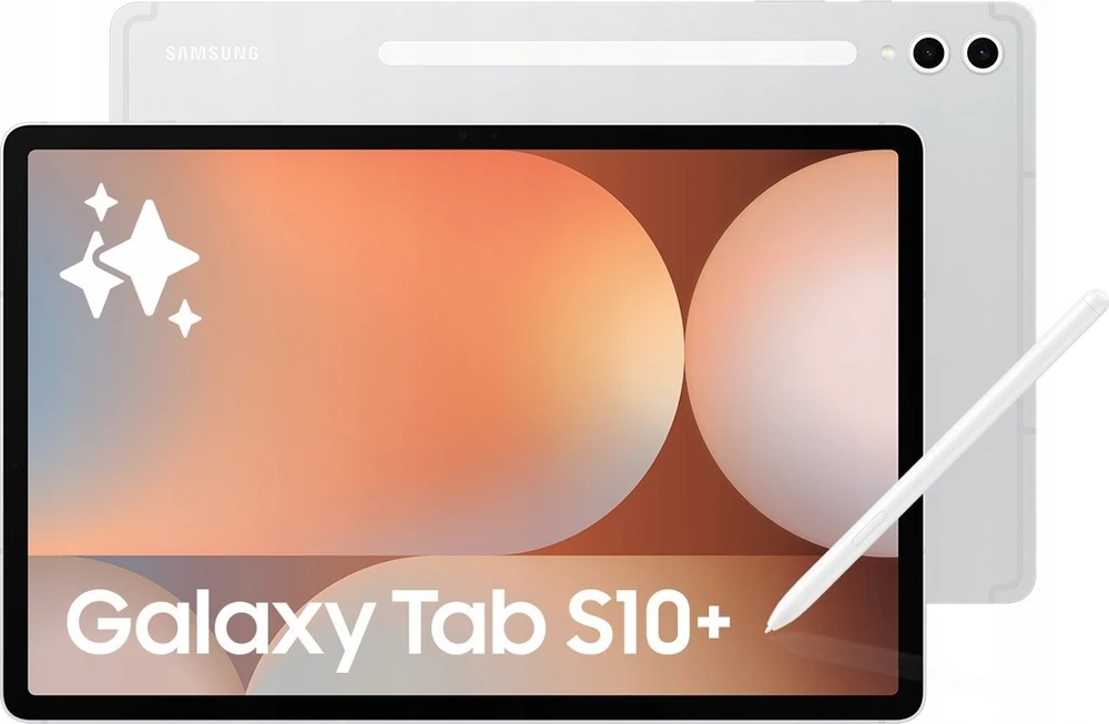 Planšetinis kompiuteris Samsung Galaxy Tab S10+ 12.4", 12GB + 512GB 5G (SM-X826BZSPEUE), Sidabro spalvos