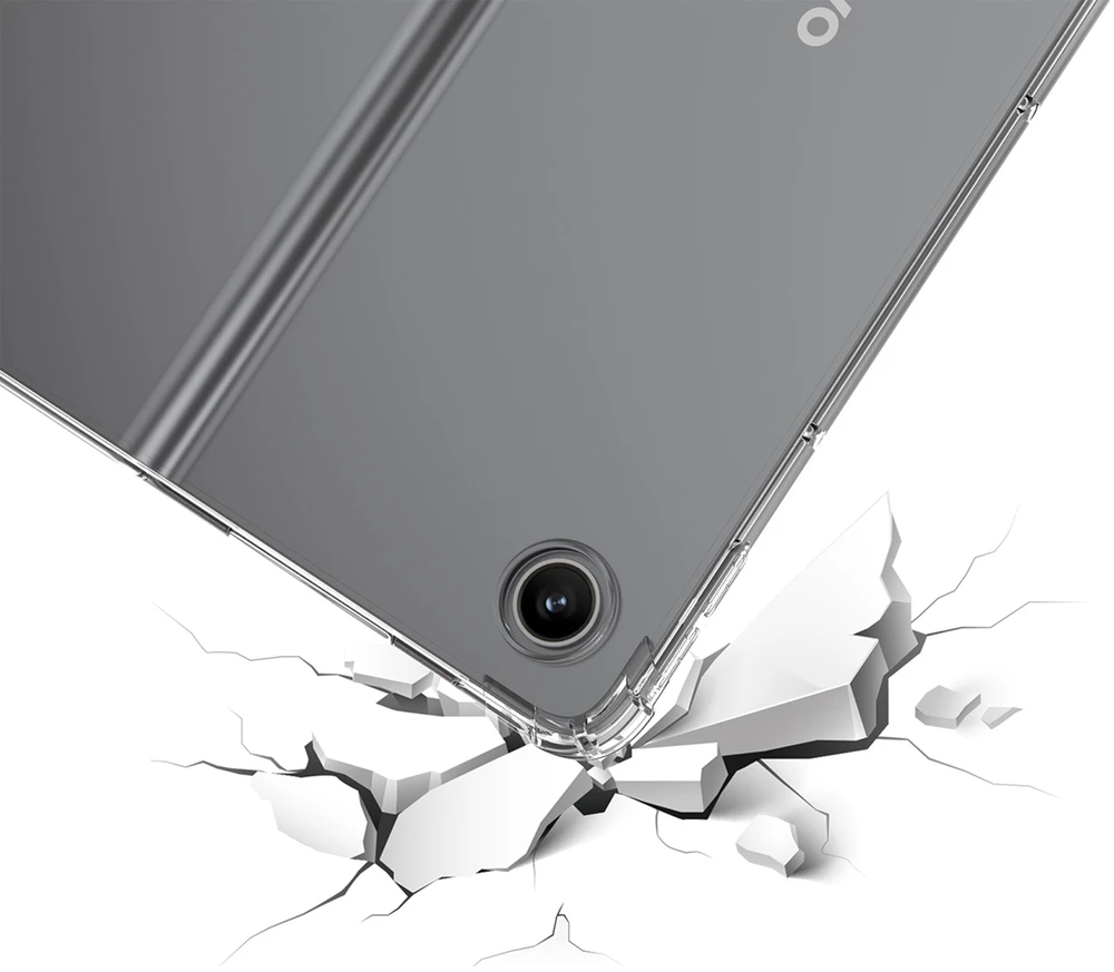 Planšetinio kompiuterio dėklas Strado-Tech skirtas Lenovo Tab Plus 11 / 11 5 2024 – permatoma silikoninė nugarėlė (case obudowa pokrowiec lenovo tab plus)
