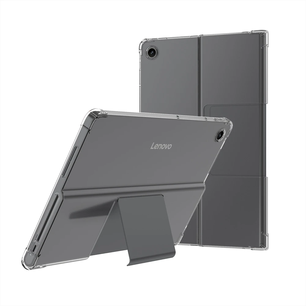 Planšetinio kompiuterio dėklas Strado-Tech skirtas Lenovo Tab Plus 11 / 11 5 2024 – permatoma silikoninė nugarėlė (case obudowa pokrowiec lenovo tab plus)