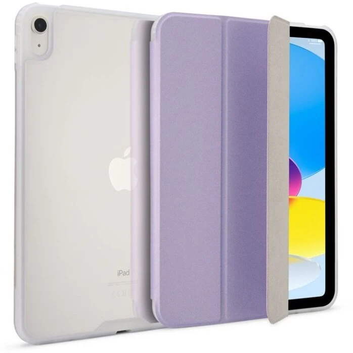 Pipetto Origami No7 Tri-dėklas, metallic violetinės spalvos – Apple iPad (A16) / Apple iPad (2022)