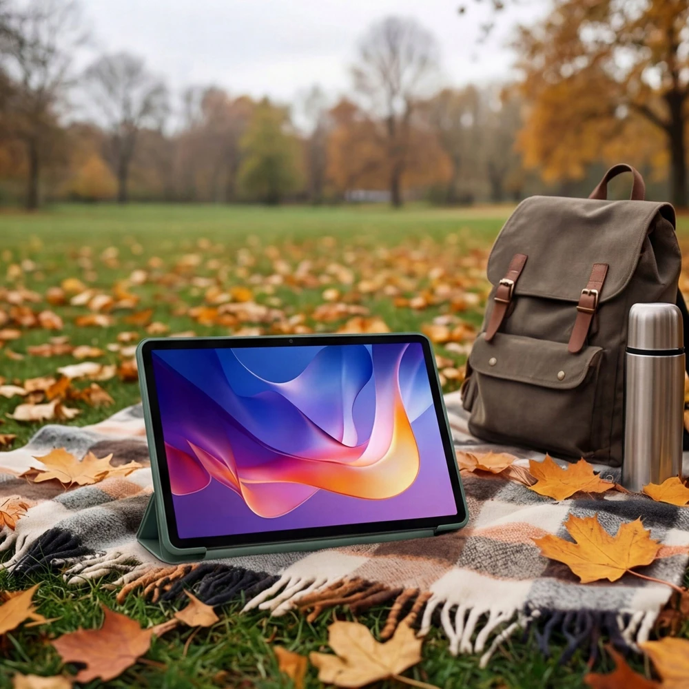 Planšetinio kompiuterio dėklas Strado-Tech Xiaomi Redmi Pad 2 11 2025 su dangteliu - apsauginis su stovu