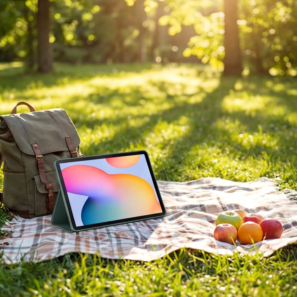 Planšetinio kompiuterio dėklas Strado-Tech Xiaomi Redmi Pad 2 11 2025 su dangteliu - apsauginis su stovu