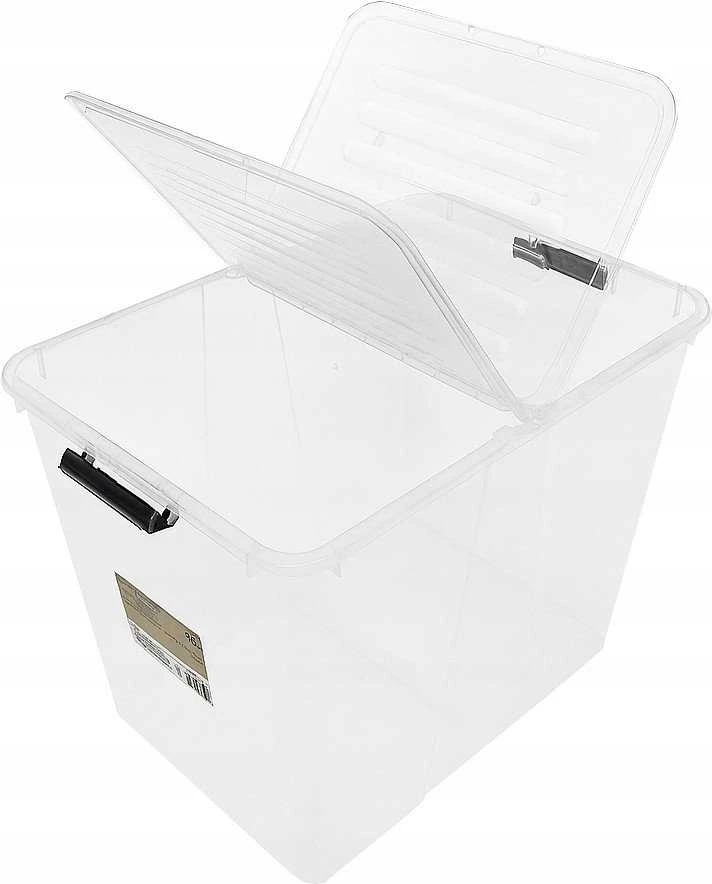 Plast_Team Daiktadėžė su dangčiu Plast Team, 65l, 56.7×39.6×41.7cm