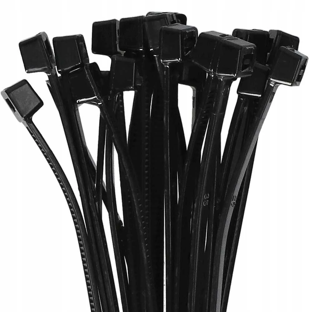 PLASTROL PLASTIKINIS DIRŽELIS Juodas 2,5 x 100mm 100vnt.