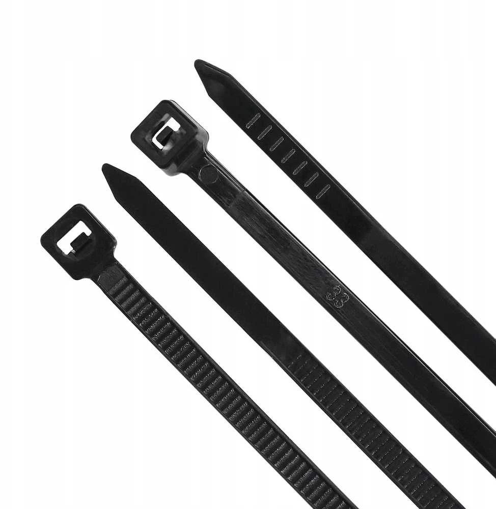PLASTROL PLASTIKINIS DIRŽELIS Juodas 3,6 x 300mm 100vnt.