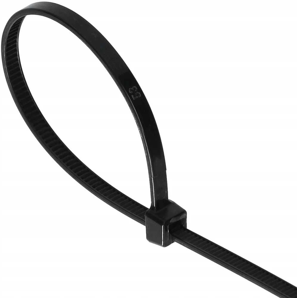 PLASTROL PLASTIKINIS DIRŽELIS Juodas 3,6 x 300mm 100vnt.