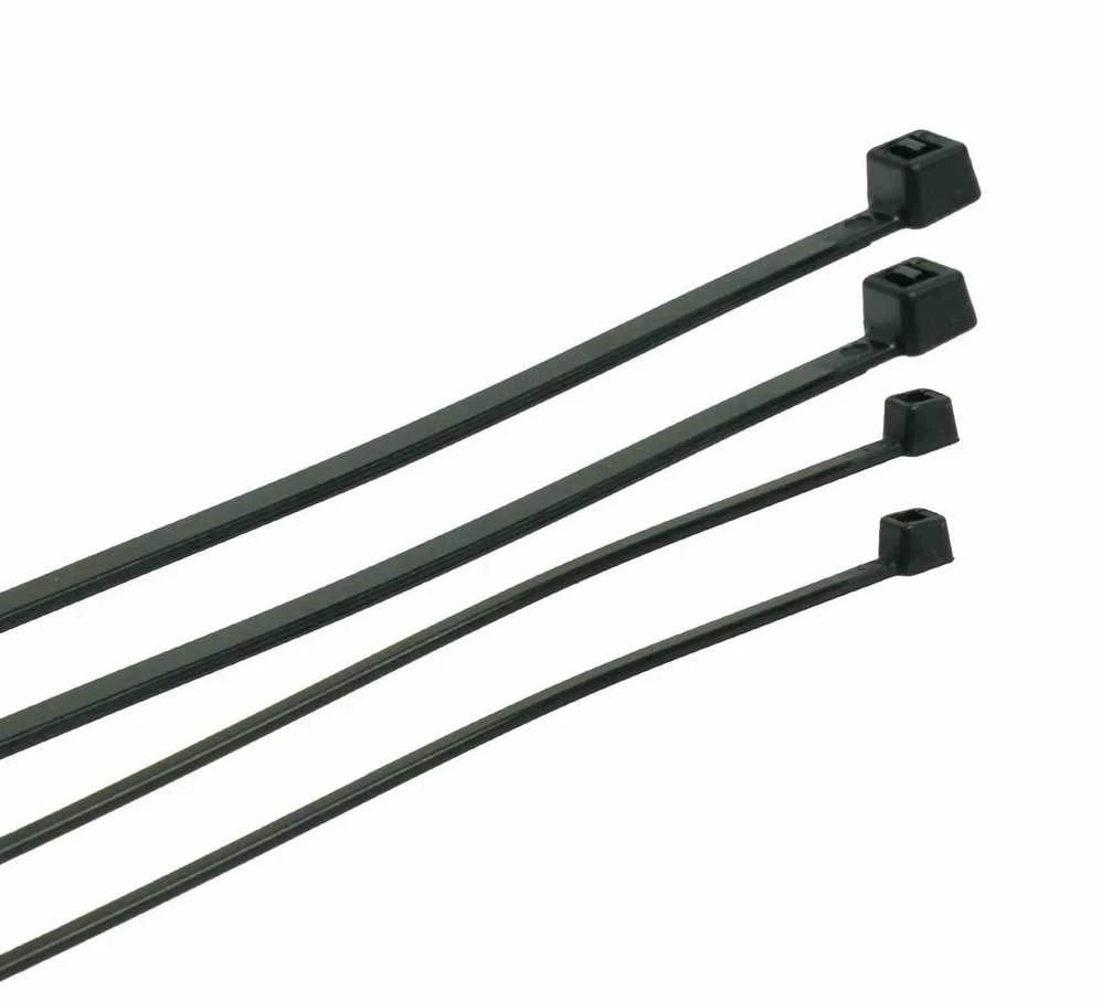 PLASTROL PLASTIKINIS DIRŽELIS Juodas 3,6 x 350mm 100vnt.