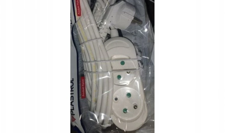 Plastrol Przedłużacz 2-gniazda su/u 10A 5m balta, PS-270/5,0 Baltas