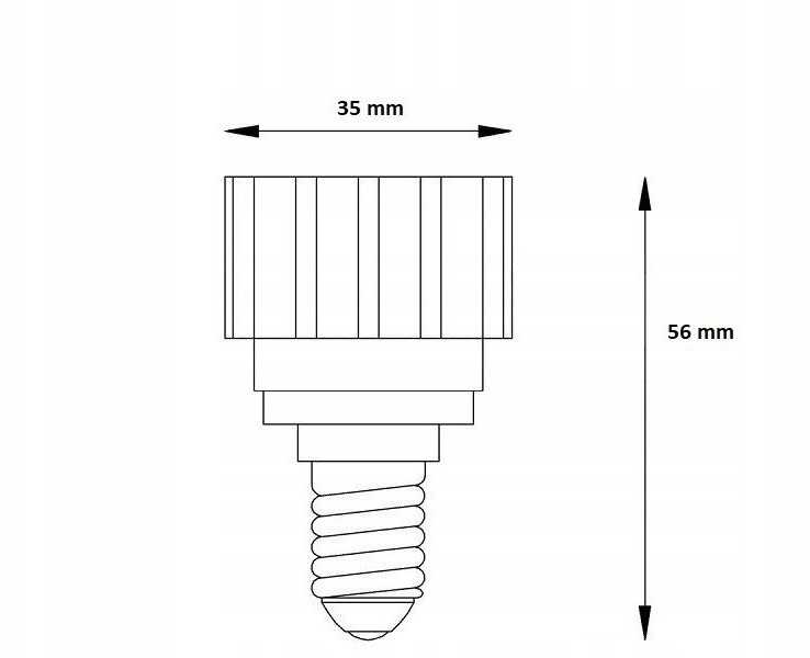 Plastrol Przejściówka su e-14 na gu-10, keramikinė, adapter
