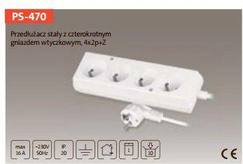 Blow PS-470 ilgintuvas (3x1mm) 5m 4Gu