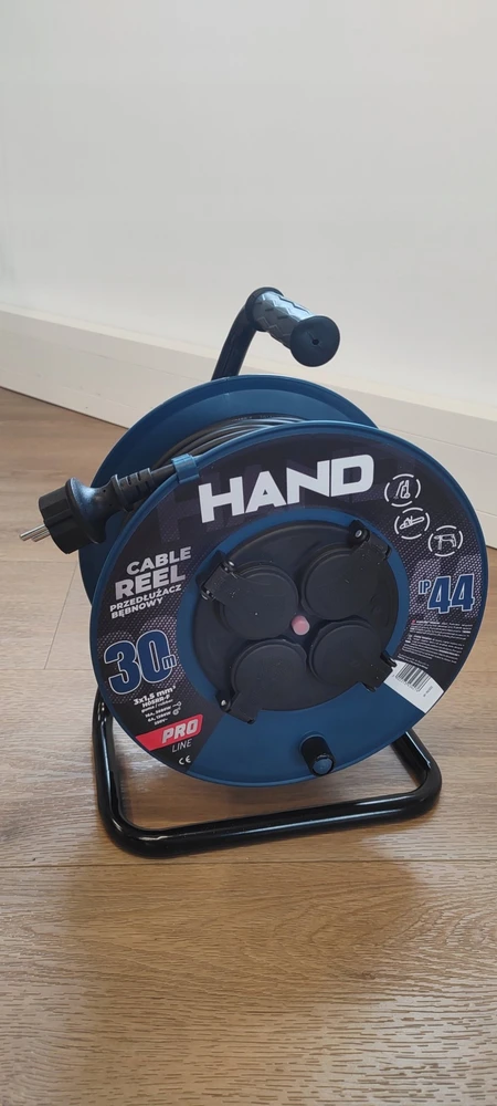 Hand Pro Plastrol HAND BŪGNINIS ILGINTUVAS 30m 3×1,5mm 16A / 3680W / IP44