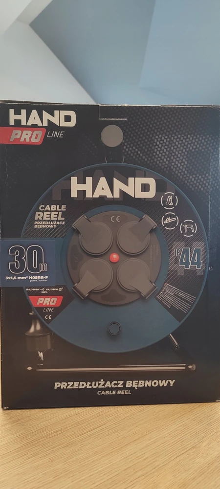 Hand Pro Plastrol HAND BŪGNINIS ILGINTUVAS 30m 3×1,5mm 16A / 3680W / IP44