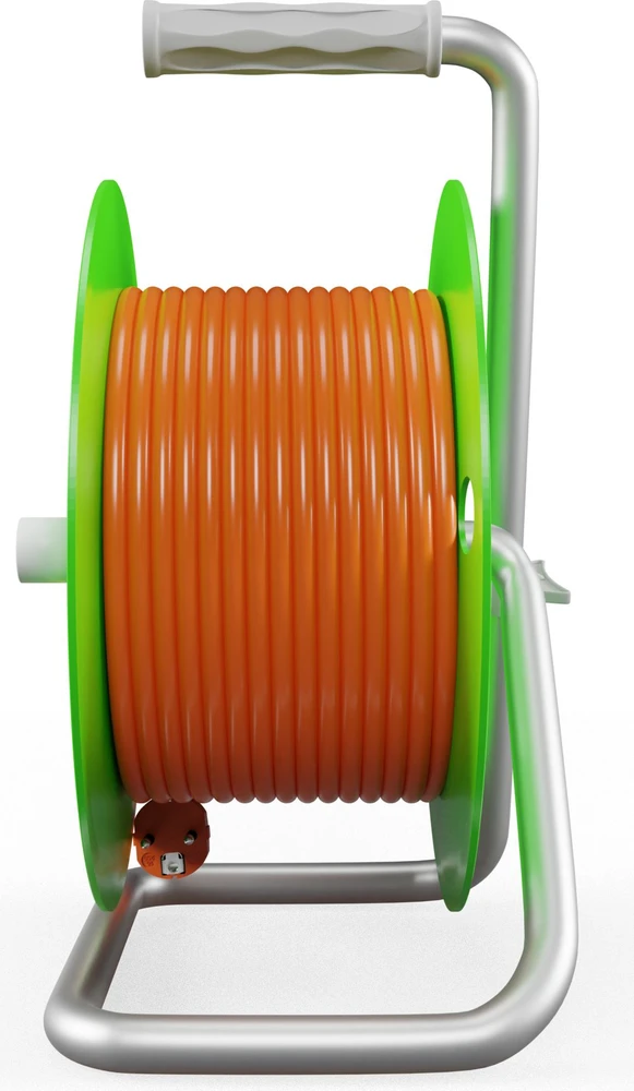 Plastrol Standartinis linijos būgno prailginimo laidas 30m H05V-F 3x1.5 4xGS 16A oranžinė (W-98949)