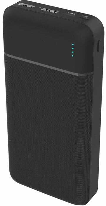Išorinė baterija Platinet, 20000mAh, juoda