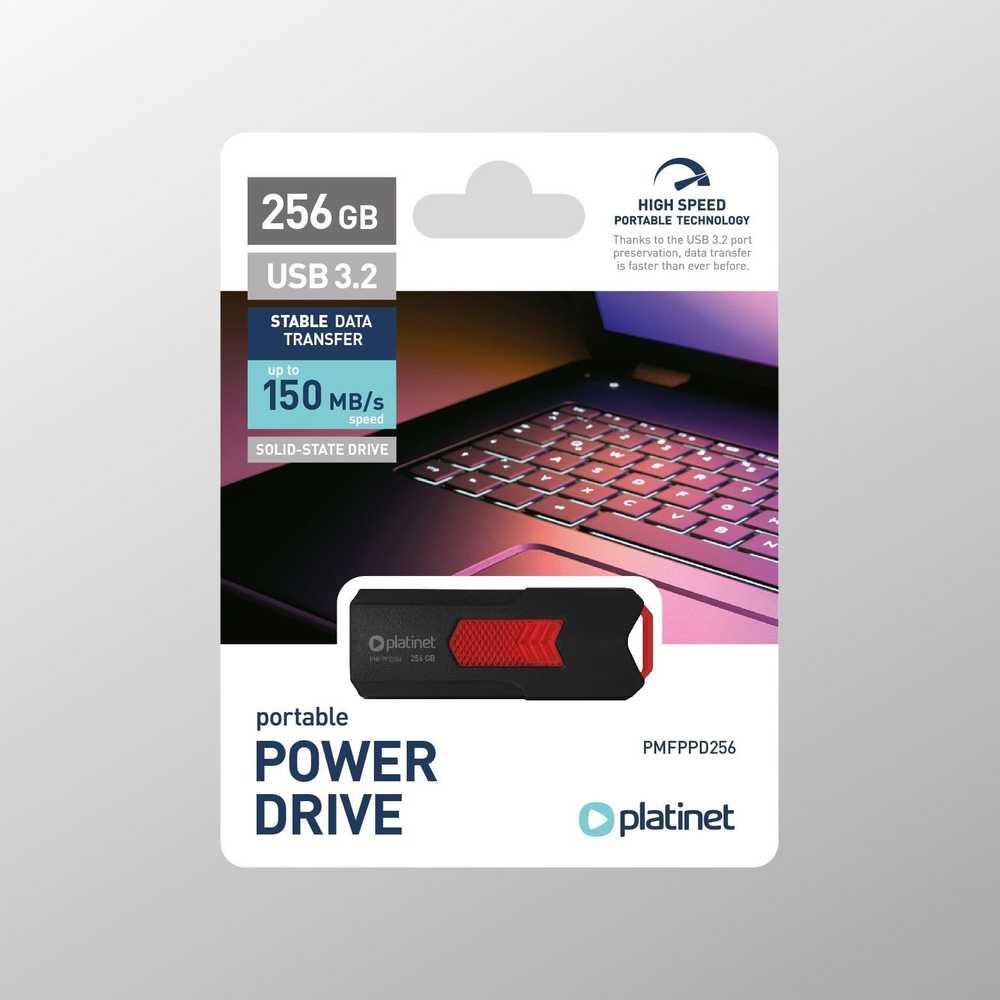 Atmintinė Platinet Power Drive 256GB USB 3.2