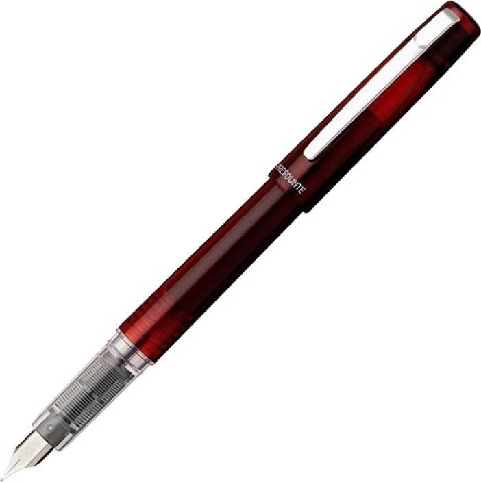 Platinum Platininis „Prefounte Crimson Raudona“ plunksnakotis, F, plastikinėje pakuotėje, blisterinėje pakuotėje, bordo spalvos