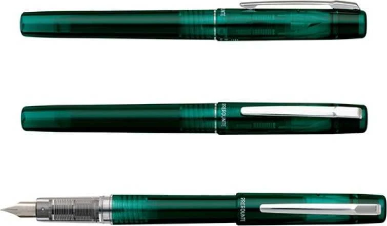 Platinum Pióro wieczne Prefounte Dark Emerald, M, w plastikowym opakowaniu, na blistrze, žalia