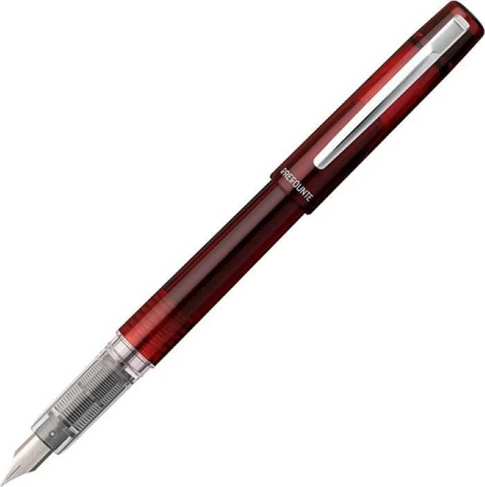 Platinum Platininis „Prefounte Crimson Raudona“ plunksnakotis, M, plastikinėje pakuotėje, blisterinėje pakuotėje, bordo spalvos