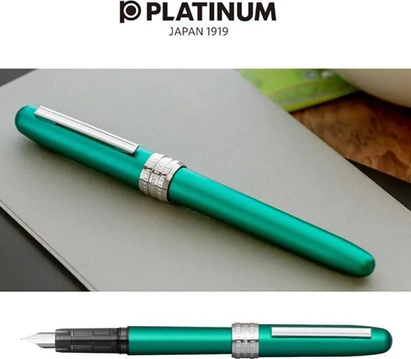 Platinum Platinum Plaisir Teal Žalias plunksnakočiai, F, matinė žalia