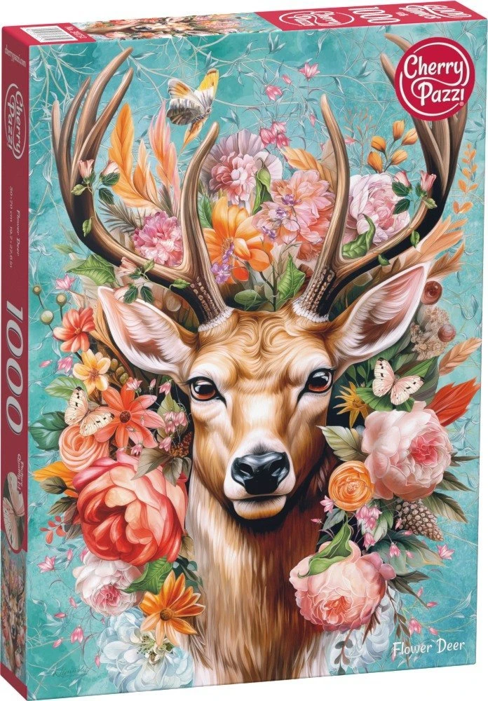 Cherry Pazzi CherryPazzi dėlionė Flower Deer 1000 det