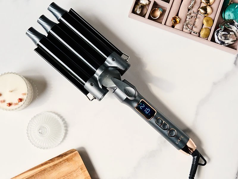 Falownica LAFE „Sleek Shine“ plaukų garbanojimo žnyplės 25 mm