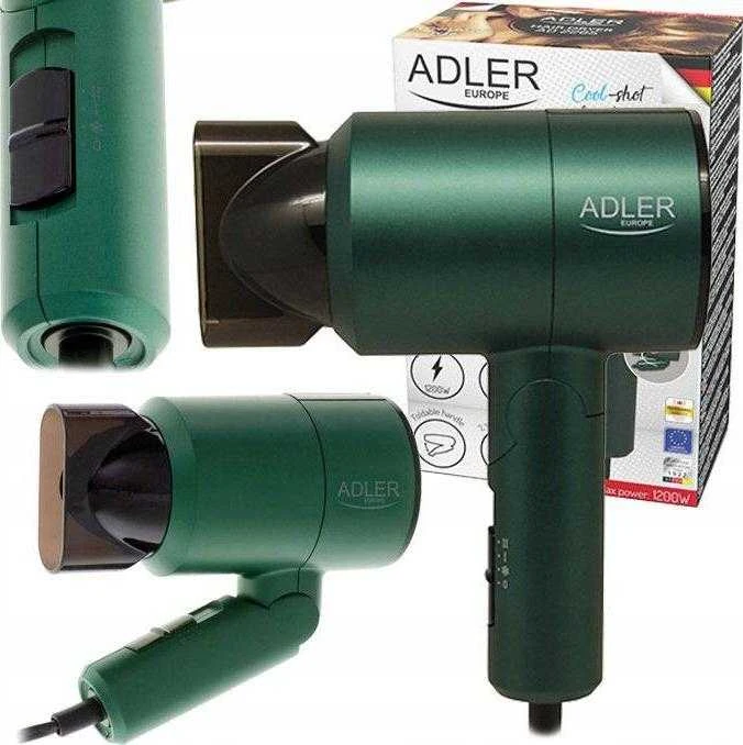 Adler | Plaukų džiovintuvas | AD 2265 | 1100 W | Number of temperature settings 2 | Žalias