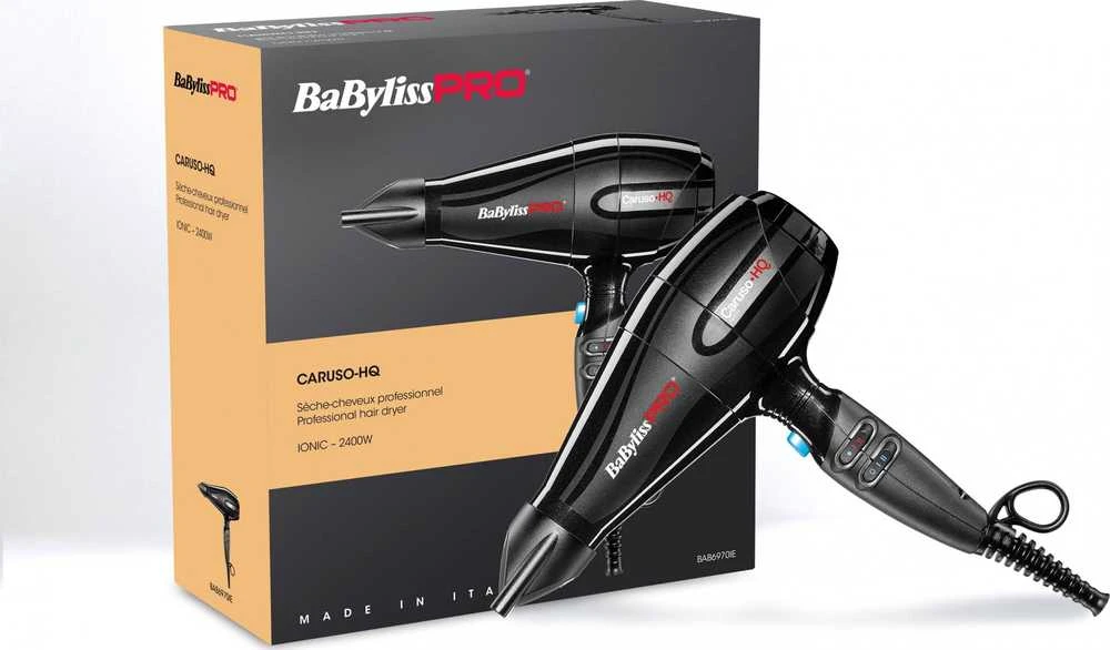 Plaukų džiovintuvas Babyliss Pro Caruso HQ Plaukų džiovintuvas BAB6970IE, su jonų generatoriumi, 2400 W