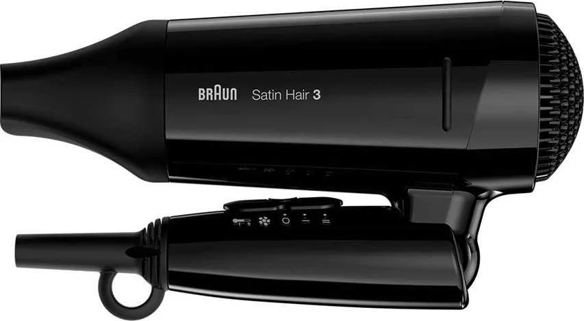 Plaukų Džiovintuvas - Braun Satin Hair 3 Style&Go 1600 W Juodas
