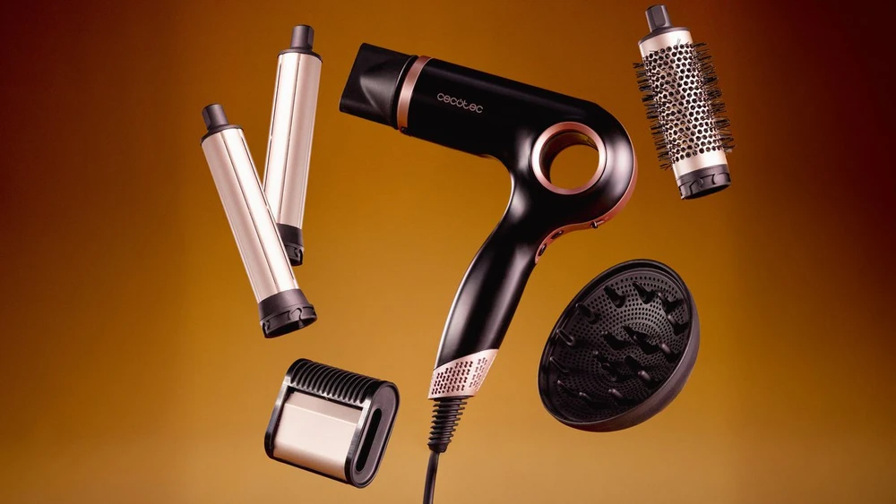 Plaukų džiovintuvas Cecotec DryGlam Waves Sensor 6in1 juodas