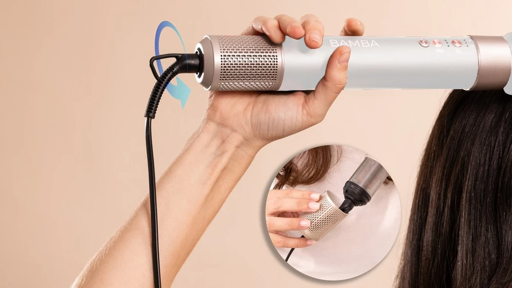 Plaukų džiovintuvas-lokė Cecotec CeramicCare AirGlam Champagne 8 in 1