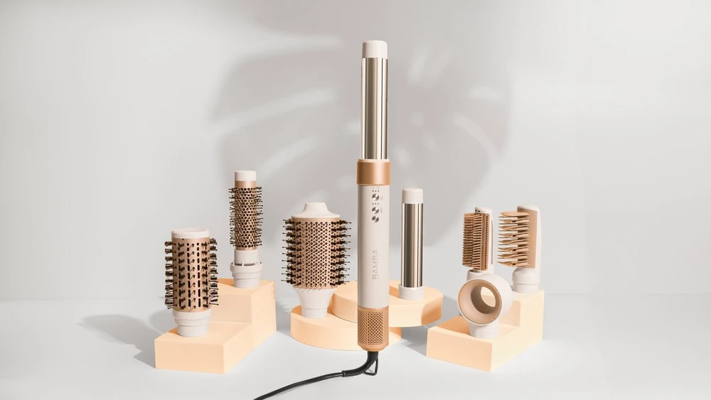 Plaukų džiovintuvas-lokė Cecotec CeramicCare AirGlam Champagne 8 in 1