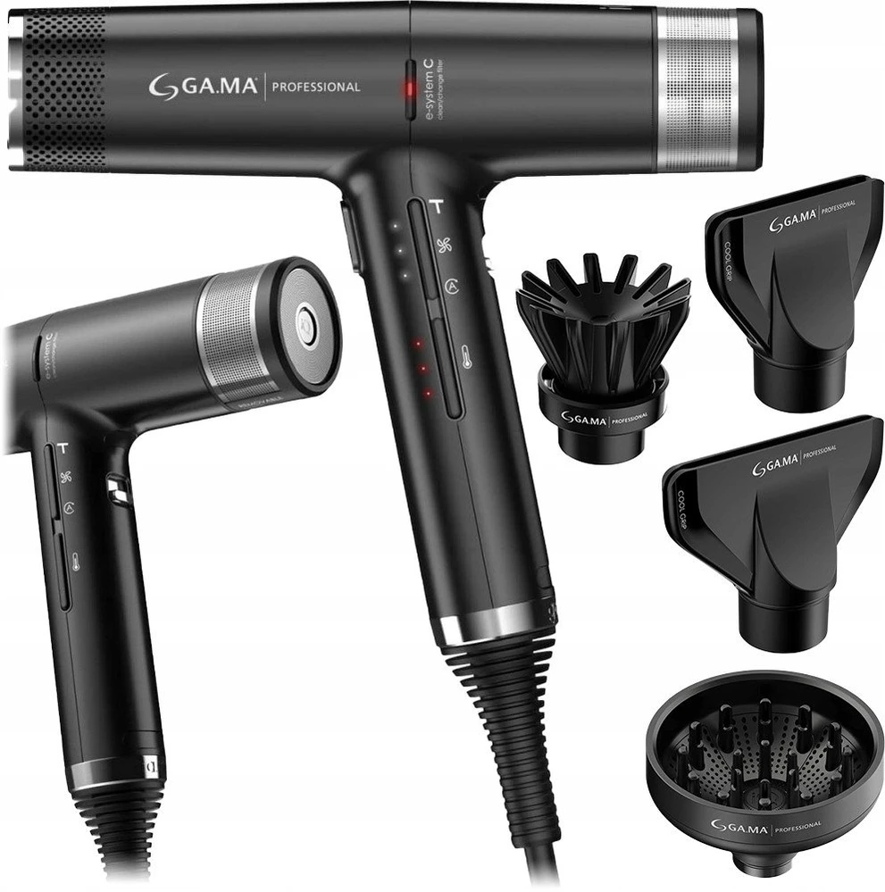GA.MA PH6080.BK IQ3 Perfetto plaukų džiovintuvas 1600 W Juodas