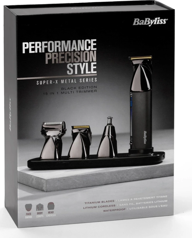Babyliss MT991E Super X Metal 15-in-1 Belaidis monitoimitrimmeris (Nemokamas senos buitinės technikos išvežimas = 0.00 €
