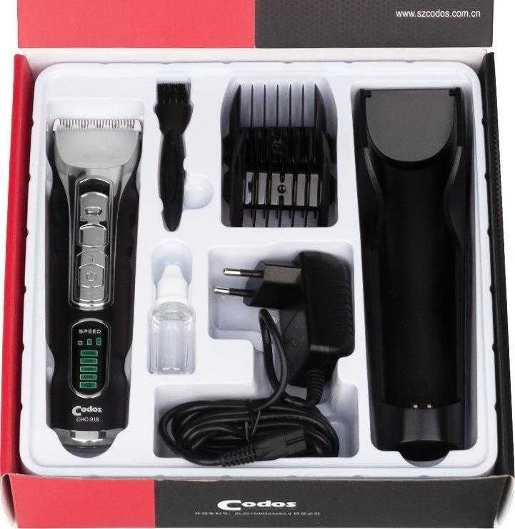 Activeshop Plaukų kirpimo mašinėlė Codos Professional CHC-918 Wireless Juodas