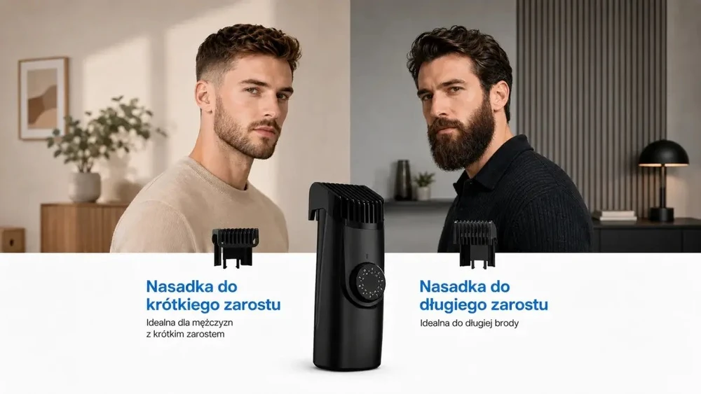 Extralink | Plaukų kirpimo mašinėlė brody i włosów su pojemnikiem | Zakres 1–20 mm | USB-C, IPX6, 800 mAh