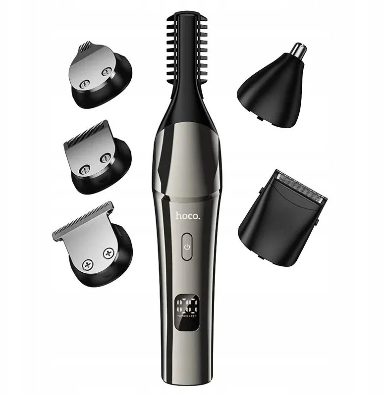 Hair clipper set Hoco HP26 metal pilka
