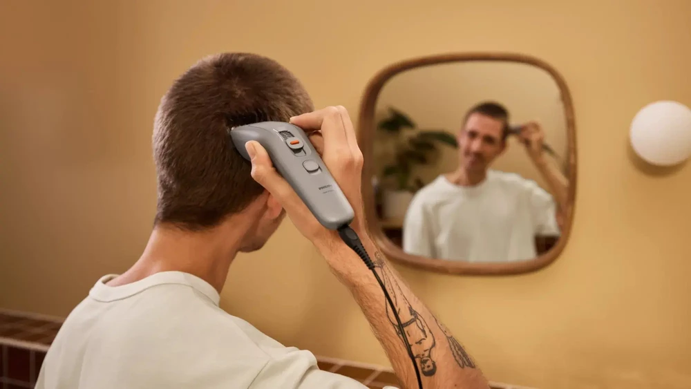 Plaukų kirpimo mašinėlė Philips 3000 series hair trimmers/clipper Pilkas 9 (HC3722/15)
