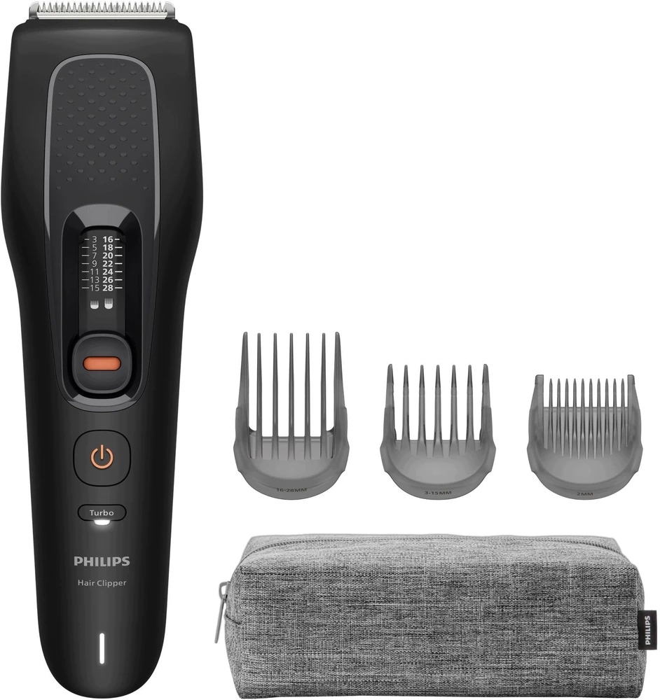 Plaukų kirpimo mašinėlė Philips Hairclipper series 5000 Zmywalna maszynka do strzyżenia włosów juoda (HC5733/15)