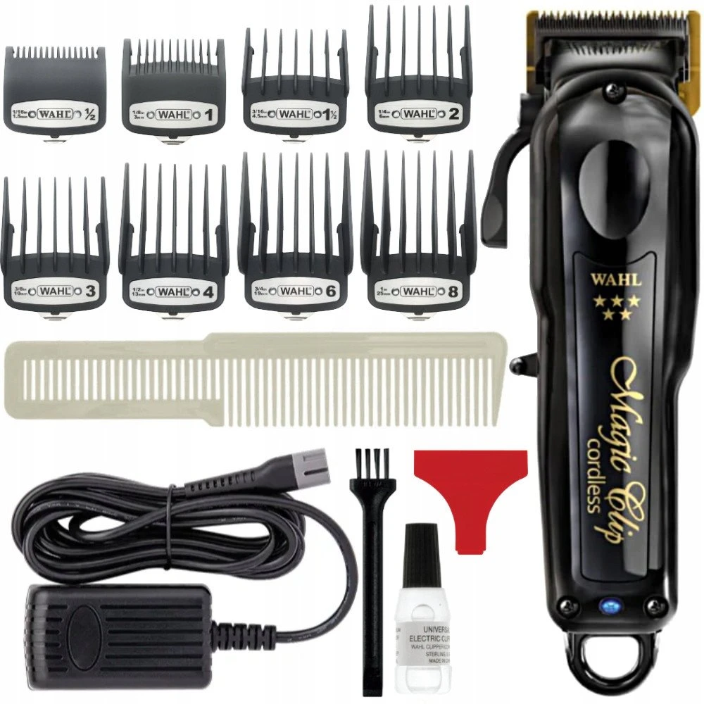 Belaidė plaukų kirpimo mašinėlė Wahl Magic Clip 5 Star, Juoda