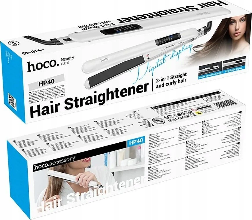 Plaukų tiesintuvas Hoco HP40 baltas