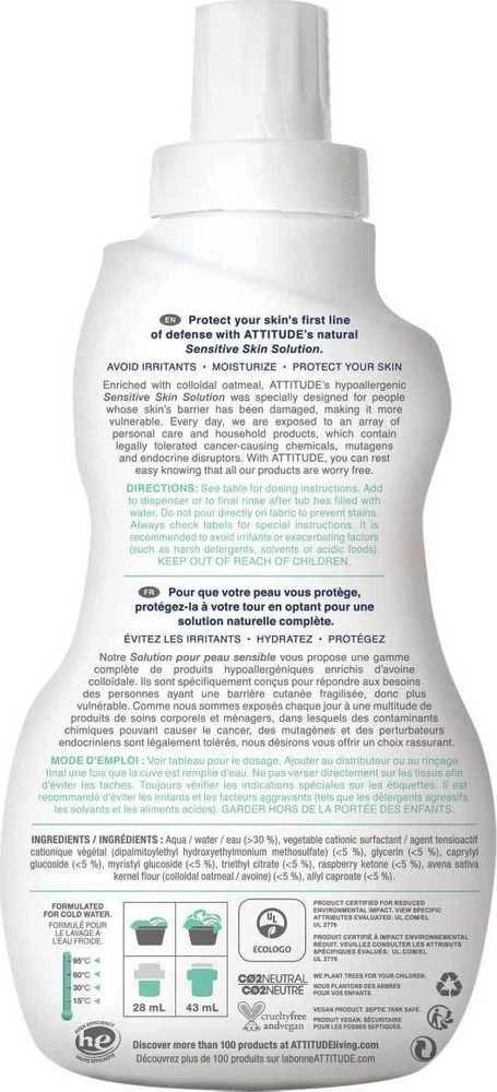 Skalavimo skystis Attitude Sensitive Skin Baby 1 l