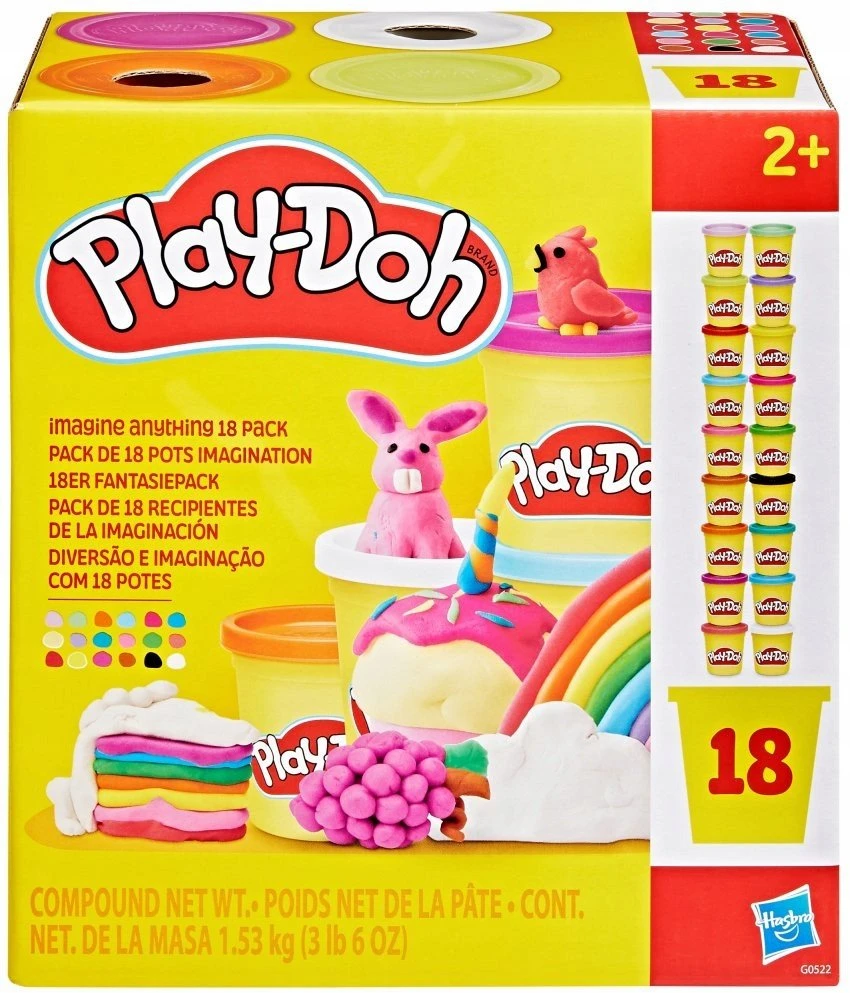 PLAY-DOH Plastilino rinkinys, 18 vnt.