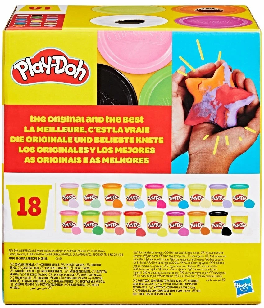 PLAY-DOH Plastilino rinkinys, 18 vnt.