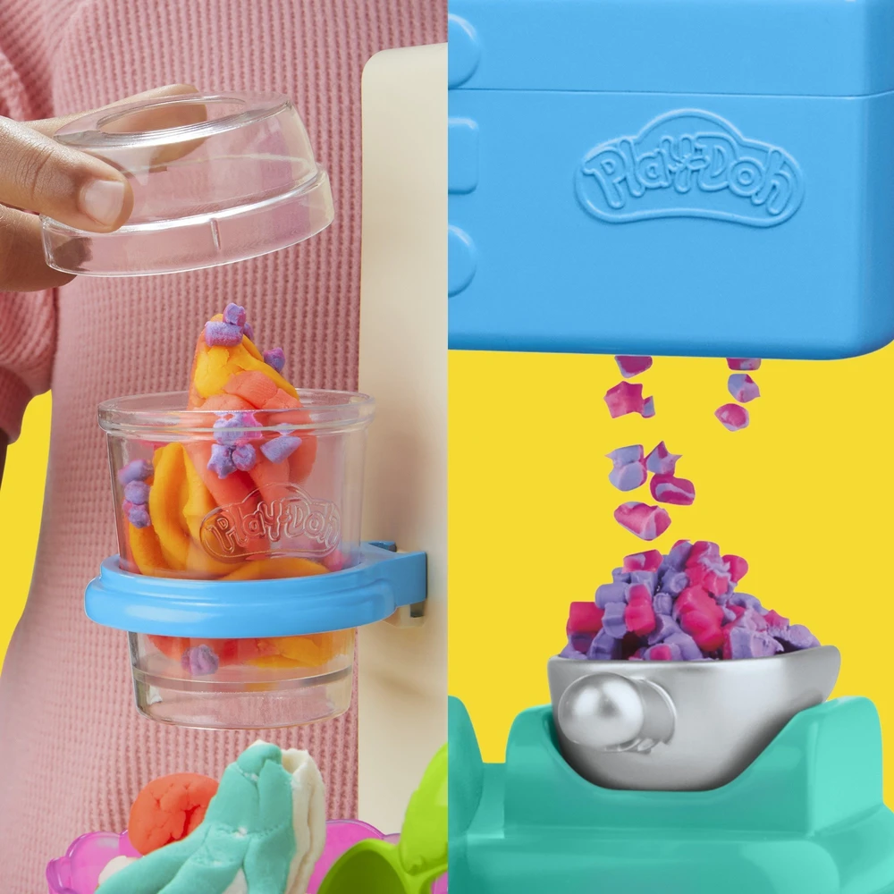 Modeliavimo rinkinys vaikams PLAY DOH Vaivorykštės ledai