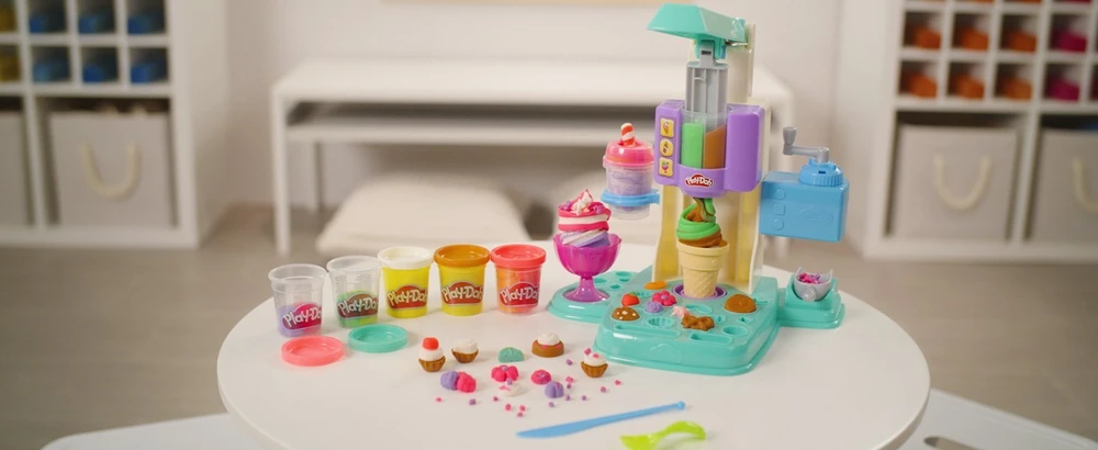 Modeliavimo rinkinys vaikams PLAY DOH Vaivorykštės ledai