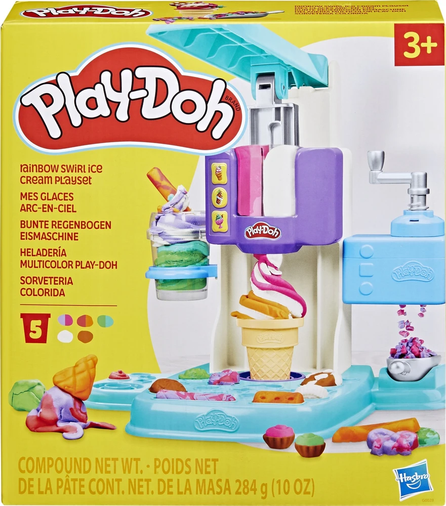 Modeliavimo rinkinys vaikams PLAY DOH Vaivorykštės ledai