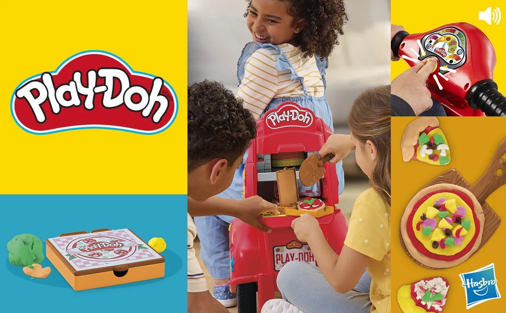 PLAY-DOH žaidimų rinkinys Picos pristatymo paspirtukas 49 cm
