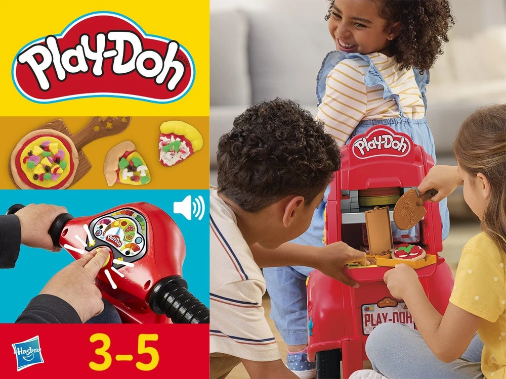 PLAY-DOH žaidimų rinkinys Picos pristatymo paspirtukas 49 cm