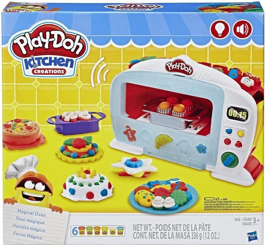 PLAY DOH KITCHEN CASTRY RINKINYS MAGICAL OVEN + priedai B9740