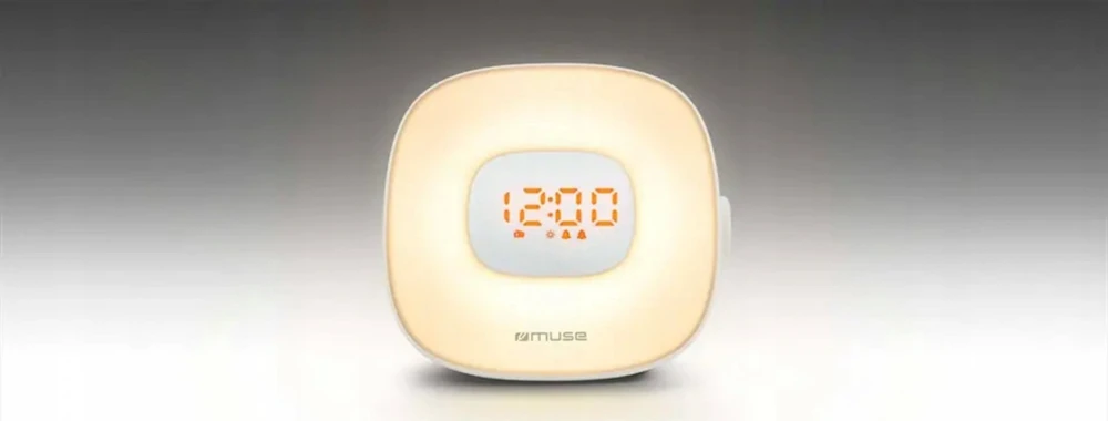 Muse Mūza | Šviesos laikrodžio radijas | ML-198CR | Signalizacijos funkcija | AUX in | Baltas